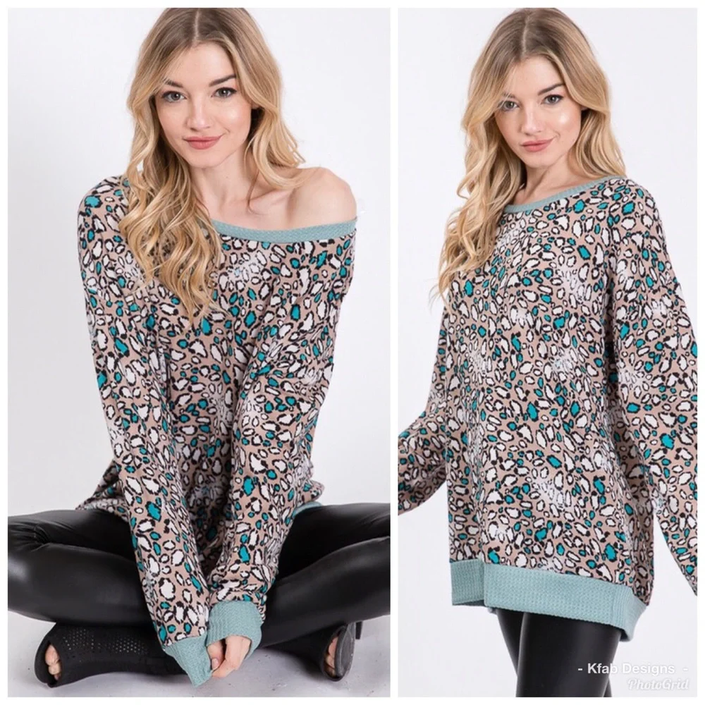❤️ LAST 1! - LAST CHANCE!! Animal Print Oversized Super Soft Top! - Picture 3 of 4